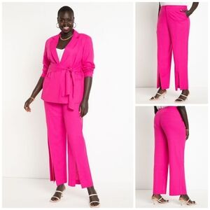 Eloquii slit front trousers plus size 26